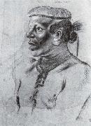 Albert van der Eeckhout Tapuya Indianer oil